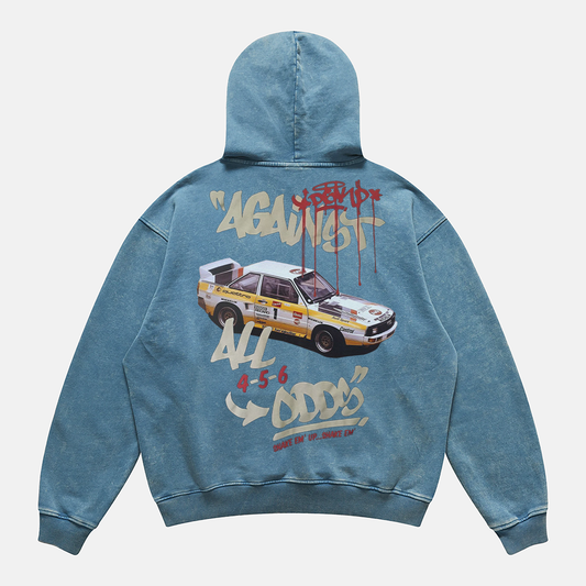 Retro Faded Audi Quattro Hoodie