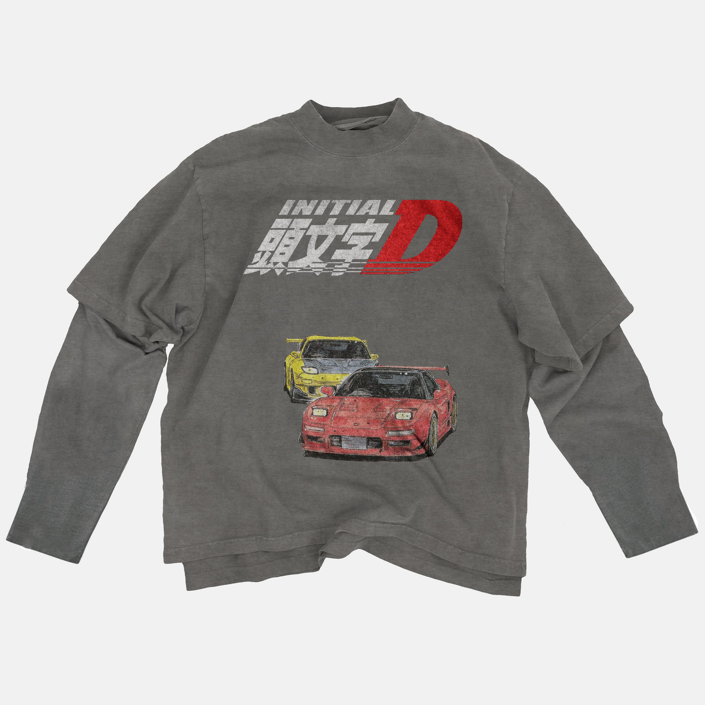 Initial D Layered Long Sleeve Tee