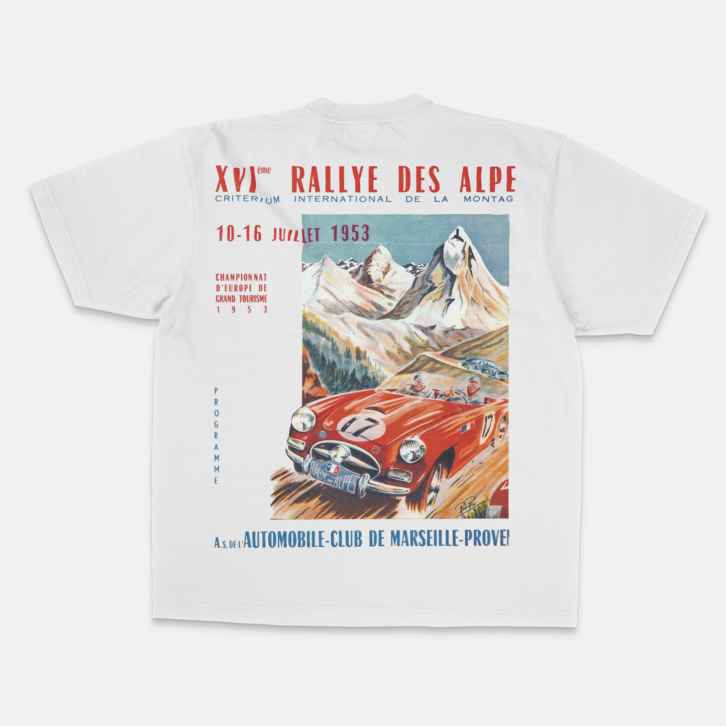 Retro 1953 Rallye Des Alpe Tee