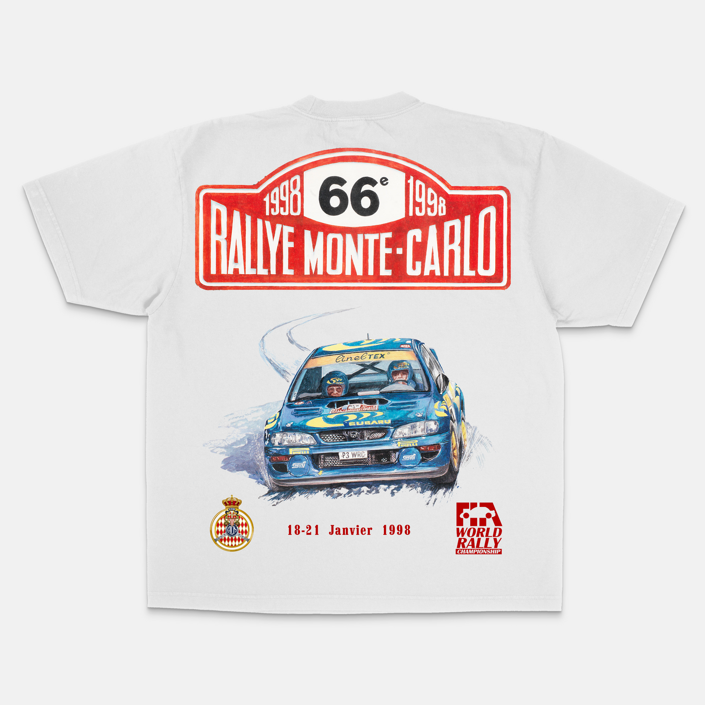 Retro 1998 Rallye Monte-Carlo Tee